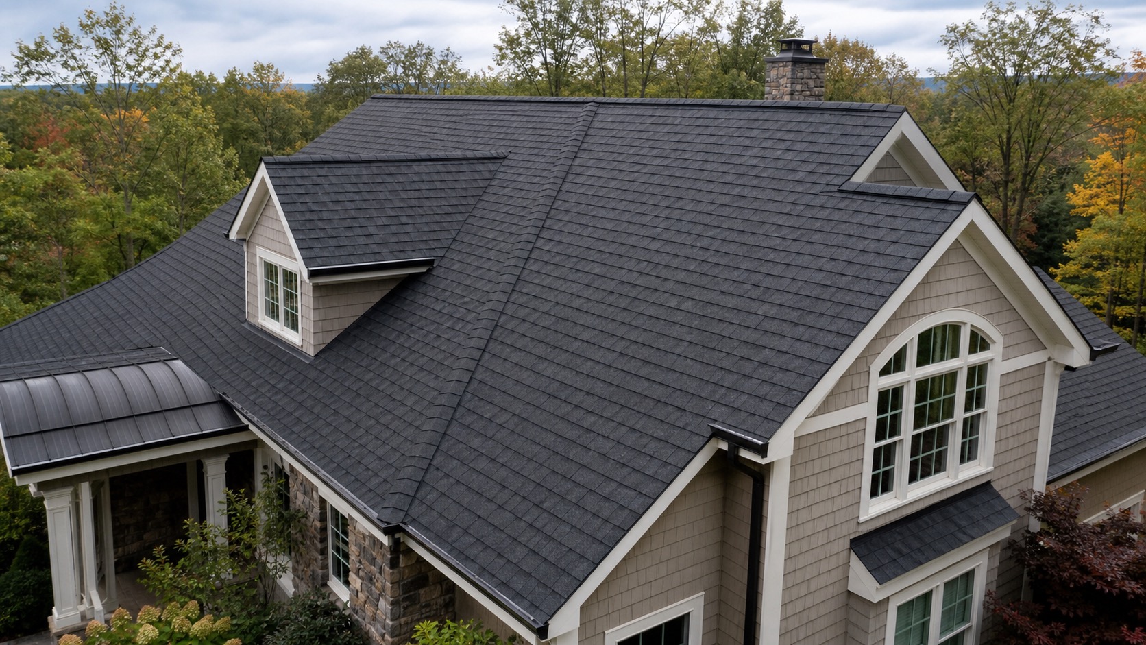 Full GAF shingle roof replacement in New City, NY